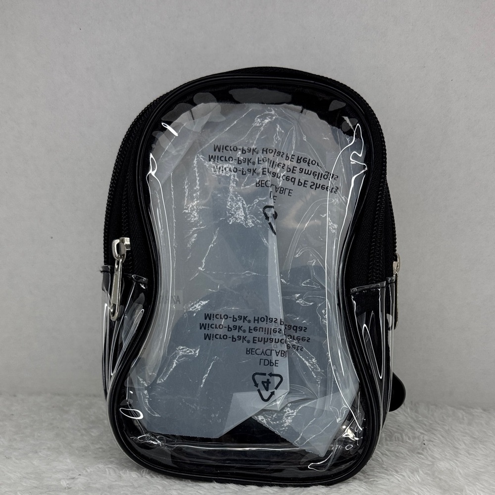 Transparent Black Men's Bag